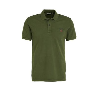 Napapijri regular fit polo Elbas olijfgroen