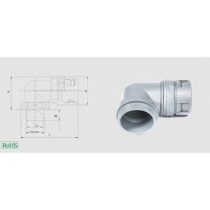 Helukabel 920430 HSSV IP68 90° M Slangbevestiging Grijs M63 90° 1 stuk(s)