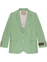 Gucci veste à patch Eschatology - Vert