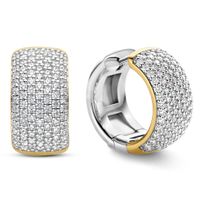 TI SENTO-Milano 7853ZY Oorringen zilver-zirconia goud-en zilverkleurig 10 x 20 mm - thumbnail