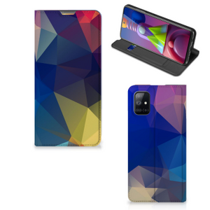 Samsung Galaxy M51 Stand Case Polygon Dark