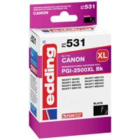 Edding Inktcartridge vervangt Canon PGI-2500BK XL Compatibel Zwart EDD-531 18-531 - thumbnail