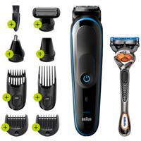 Braun All-in-one MGK5280 9-in-1 Trimmer, Baardtrimmer Voor Mannen, Bodygroomer En Haartrimmer, Zwart/Blauw