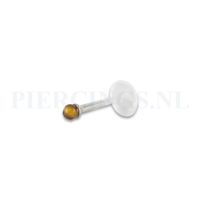 Labret 1.2 mm flexibel tijgeroog