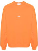 MSGM sweat en coton à logo imprimé - Orange - thumbnail