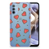 Motorola Moto G31 | G41 TPU bumper Hearts - thumbnail