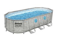 Bestway Levant Zwembad power steel set ovaal rotan swim vista 549 - thumbnail