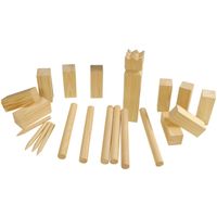 21-delig Kubb-spel set van hout