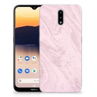 Nokia 2.3 TPU Siliconen Hoesje Marble Pink - Origineel Cadeau Vriendin - thumbnail