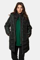 Ulla Popken Jas, gewatteerd, capuchon, uitritsbare bodywarmer - Grote Maten