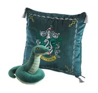 Harry Potter House Mascot Cushion with Plush Figure Slytherin - thumbnail