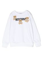 Moschino Kids sweat à imprimé Teddy Bear - Blanc