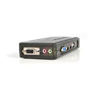 StarTech.com 4-poort USB KVM-switch Zwart met Audio en Bekabeling - thumbnail