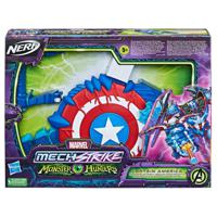 Nerf Marvel Mech Strike Monster Hunters Captain America + 3 Darts - thumbnail