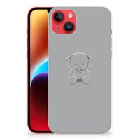 iPhone 14 Plus Telefoonhoesje met Naam Grijs Baby Olifant