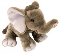 Wild Republic knuffel olifant junior 30 cm pluche grijs