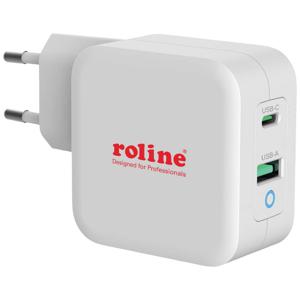 ROLINE 19.11.1041 oplader voor mobiele apparatuur Universeel Wit AC Snel opladen Binnen