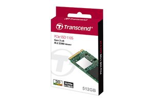 Transcend 110S TS512GMTE110S NVMe/PCIe M.2 SSD 2280 harde schijf 512 GB M.2 NVMe PCIe 3.0 x4