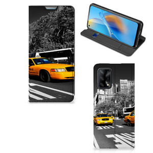 OPPO A74 4G Book Cover New York Taxi