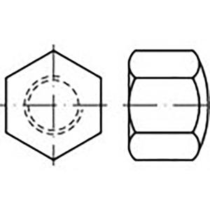 TOOLCRAFT TO-6857394 Zeskant dopmoeren M5 DIN 917 Staal Verzinkt 100 stuk(s)