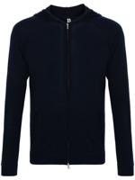 Boggi Milano Gebreide hoodie - Blauw