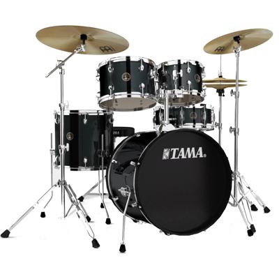 Tama RM50YH6-BK Rhythm Mate Black 5d. drumstel incl. Meinl bekkenset