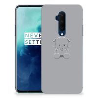 OnePlus 7T Pro Telefoonhoesje met Naam Grijs Baby Olifant - thumbnail