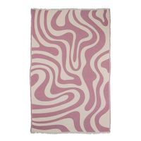 by fonQ Wave Plaid 130 x 200 cm - Roze