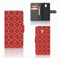 Nokia 3.1 (2018) Telefoon Hoesje Batik Rood