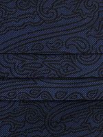 ETRO ceinture de smoking en soie à motif cachemire - Bleu - thumbnail