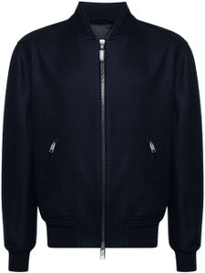 Brioni veste bomber en effet brossé - Bleu