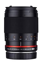 Samyang 881023 300 mm F6.3 lens voor aansluiting Fuji X - zwart