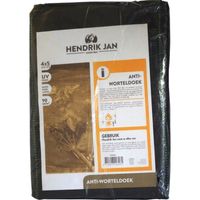 Hendrik Jan Anti worteldoek/onkruiddoek  - zwart - 5 x 4 meter   -