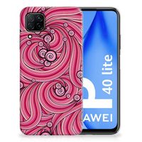 Huawei P40 Lite Hoesje maken Swirl Pink - thumbnail