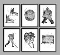 Affiches - Hockeyhelm en Schaatsen / Set van 6 - thumbnail