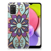 Samsung Galaxy A03S TPU Case Purple Flower