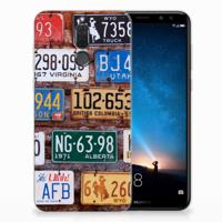 Huawei Mate 10 Lite Siliconen Hoesje met foto Kentekenplaten