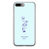 Bloom with grace: iPhone 8 Plus Transparant Hoesje - thumbnail