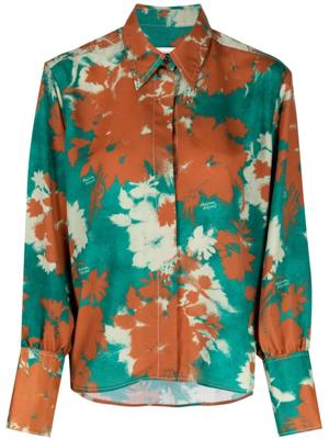 Maison Kitsuné Blouse met bloemenprint - Veelkleurig