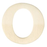 Houten namen letter O 4 cm