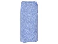 esmara Dames wikkelrok (lichtblauw met bloemen, XS (32/34))