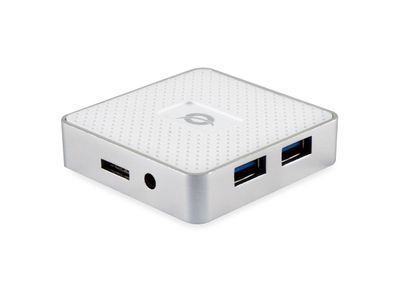 Conceptronic HUBBIES03W interface hub USB 3.2 Gen 1 (3.1 Gen 1) Micro-B 5000 Mbit/s Wit