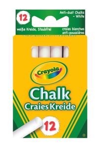 Crayola Anti-Stof Krijtjes 12 Stuks Wit