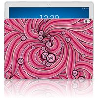 Lenovo Tab P10 Tablethoes Swirl Pink - thumbnail