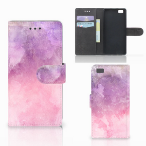 Hoesje Huawei Ascend P8 Lite Pink Purple Paint