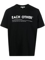 Each X Other logo-print cotton T-shirt - Noir