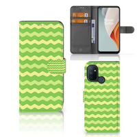 OnePlus Nord N100 Telefoon Hoesje Waves Green - thumbnail