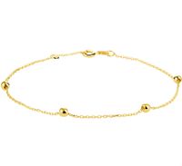 TFT Armband Goud Anker En Bolletjes 1,0 mm 17,5 - 18,5cm 18.5 cm - thumbnail