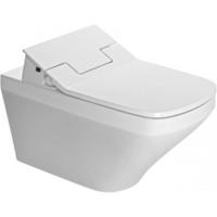 Duravit DuraStyle wandclosetpack diepspoel spoelrandloos met verdekte bevestiging 37x62cm incl. douchewc closetzitting Slim Sensowash wit 631001002004300