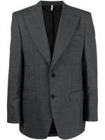 Sunflower single-breasted wool blazer - Gris - thumbnail